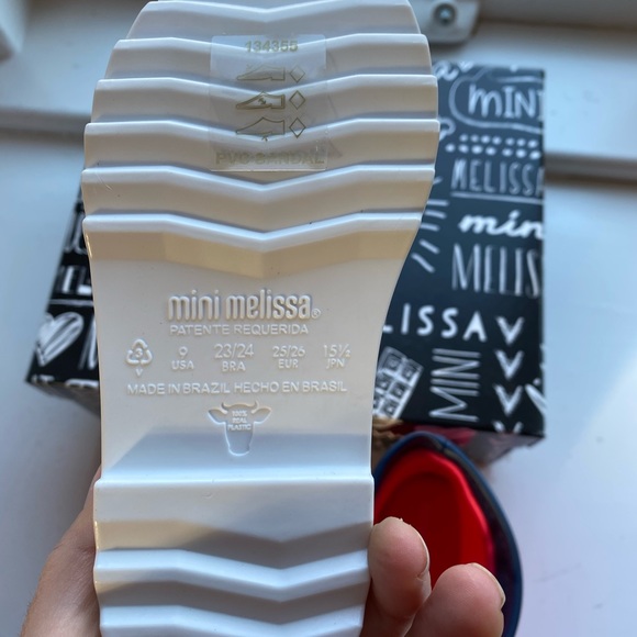 Mini Melissa girls hot pink rain boots size 9 - Picture 4 of 5